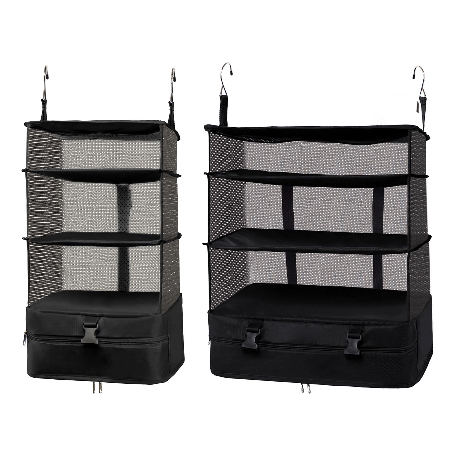 

TABITORA Hanging Storage Box with Inner Clothes Travel Business Large of Bag, Rack, Storage, Trip, Closet, Space-Saving, Capacity, 4-Tier Organizer,