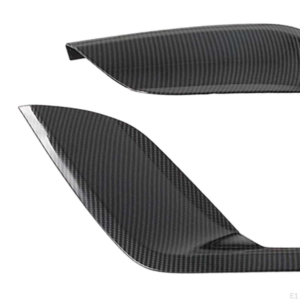 2x Rear Fog Light Lamp Cover Trim Bezels Foglight Frame for Byd Dolphin Carbon Fiber Pattern