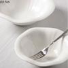 White Ceramic Bowl Fruit Dish Salad Bowls Dessert Bowl Soup Plate Noodle Bowls Dinner Plates Snack Trays Sashimi Plate Tableware