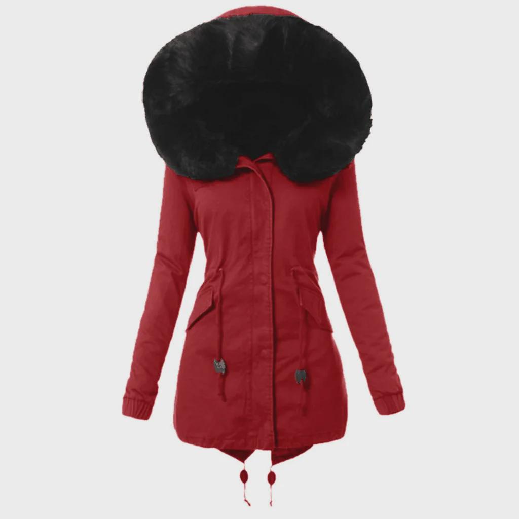 European and American Slim Fit Hooded Cotton Jacket - Women’s Warm Zipper Coat Hot Sale