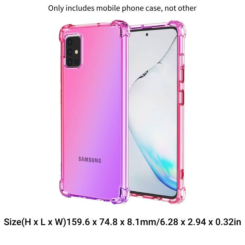 

Shockproof Samsung A05 Case A15 Gradient A54 5g Phone Cover For A05s Simple And Elegant Pink Purple