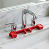 Evrensel Musluk Kolu Kilidi Sel Önleyici Evcil Hayvan Çocuk Korumalı Mutfak Banyo Çift Lavabo Su Musluğu Güvenlik Koruması Merkezi Boru Sabitlemeli