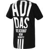 Adidas Neo Casual Series M Fav Slogan Round Neck Pullover Letter Short Sleeve T-Shirt Men T-Shirts Black DW8228