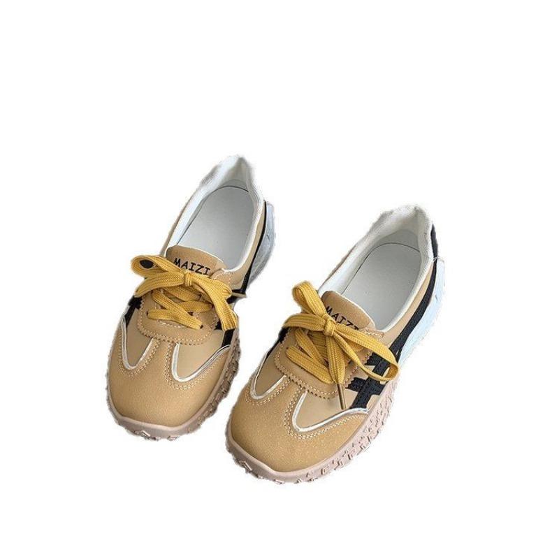 Street Shot Platform Sports Shoes Summer New Light Mouth Lace-up Running Shoes College Style Color Matching