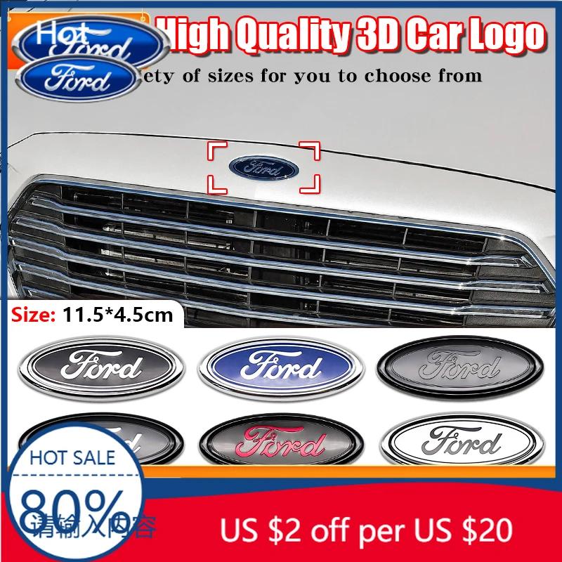 Car Sticker 2026 Ford New 2025 Hot ABS Car Front Grille Rear Trunk Logo Emblem Stickers For Ford Focus Mondeo Edge Ecosport Rang