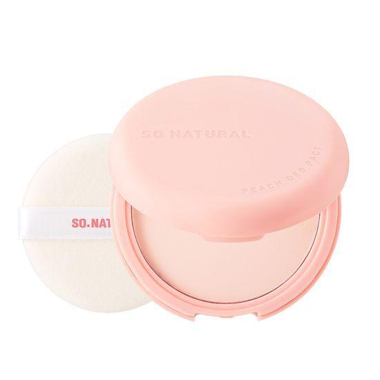 So Natural Powder Forum Peach Deo Pact 10g Promotion (+ Free Puff)