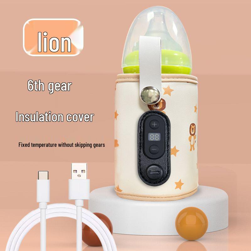 Universal USB Baby Bottle Insulated Sleeve - Portable Infant Milk Warmer & Heating Sleeve