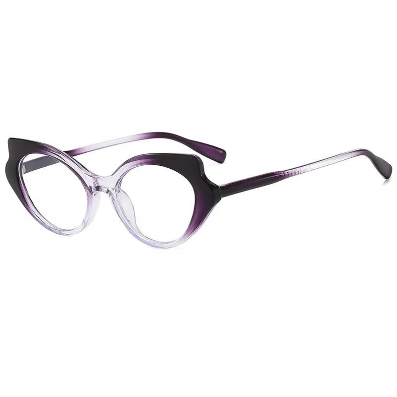 

Retro Cat-eye Style Eyeglass Frame, Anti-blue Light Protection, Suitable For Daily Wear. 3870 фиолетовый