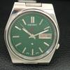 GENUINE VINTAGE SEIKO EXPO 70 AUTOMATIC JAPAN MENS GREEN DIAL WATCH A708783-1