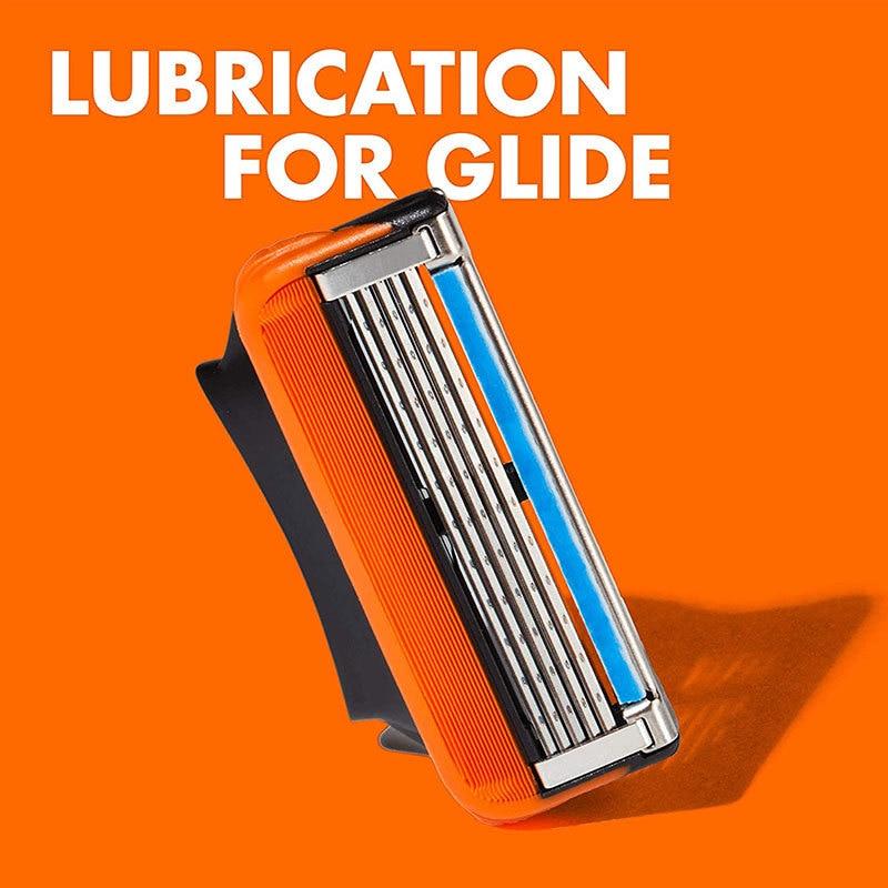Manual Shaving Razor Heads | 5-Layer Stainless Steel Blade Refills | Safety Replacement Cartridges