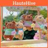 Flower Bear Plush Keychain Toy Stuffed Doll Backpack Pendant Decoration Gift