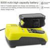Gilt für 2024 18V 6.0Ah P108 Akku-Ersatz für Ryobi 18 Volt Akku Lithium P102 P103 P104 P105 P107 P109 P122, Akku für Ryobi ONE+ Akku-Werkzeug