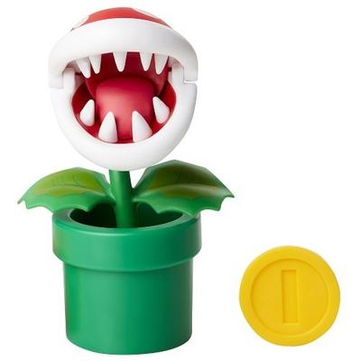 Sanei Trading Fcp 007 Super Mario Figure Collection Plus Puckun Flower Coin Included [painted Action Figure  Total Height  Approx. 104 Mm]