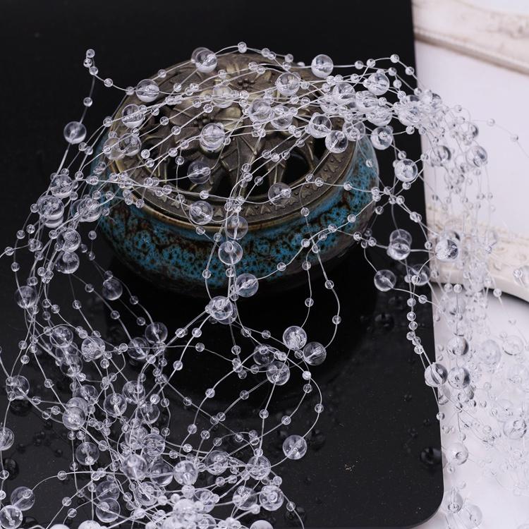 Faux Pearl Fringe Chain Artificial Pearls String DIY Handmade Jewelry Accessories Bridal Hair Accessories Bouquet Decor