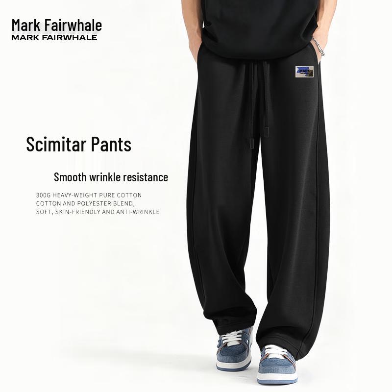 Mark Fairwhale Herren Lockere Passform Gebogene Freizeithose