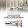 Flip Top Bathroom Sink Drain Stainless Steel Drain Stopper Durable Vanity Vessel Drain  Kitchen
