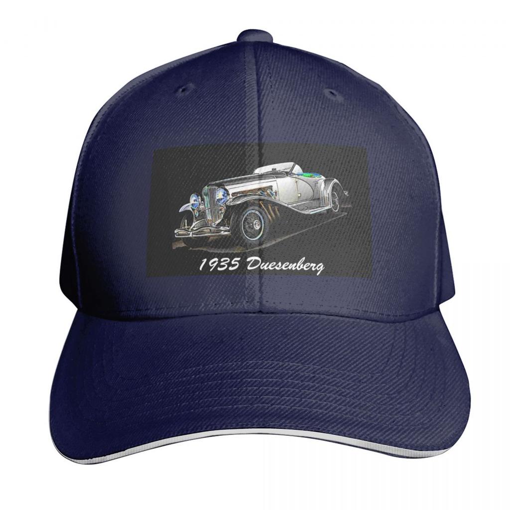 Duesenberg Roadster Car Baseball Cap Breathable Mesh Back Adjustable Buckle Closure Moisture Wicking Quick Dry