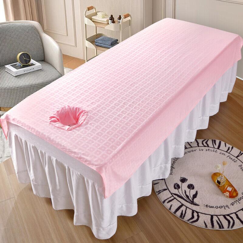 Beauty Massage Bed Cover Sheet SPA Massage Bed Table Cover W/ or W/o Face Hole Body Spa Salon Bedspread Home Decoration