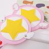 Kawaii Cardcaptor Sakura Magic Wand Toy Card Case Bus Card Holder Cerberus Princess Pink Cute Star Rod Anime Toy