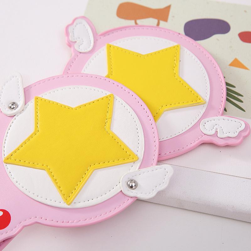 Kawaii Cardcaptor Sakura Kouzelná hůlka Hračka Pouzdro na karty Držák na autobusovou kartu Cerberus Princezna Růžová Roztomilá Hvězdná hůlka Anime Hračka