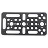 Camera Support Plate With Cold Shoe Attachment And 1/4in 3/8in Cheese Base Plate Tripod Mounting Plate