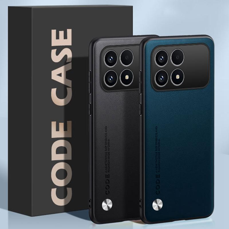 Luxury PU Leather Case For Xiaomi Poco F8 Pro Back Cover Matte Silicone Full Protection Phone Case For Redmi K90 5G PocoF8 Pro