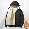 Men's Plus Size Lambswool Hooded Cotton Jacket - Autumn/Winter Warmth, New Style, Plus Velvet Ultrasonic Outerwear.