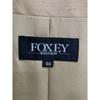 FOXEY BOUTIQUE Beige 24671 Silk/Wool Russian Sable Padded Long Coat Coat 40 beigeUsed