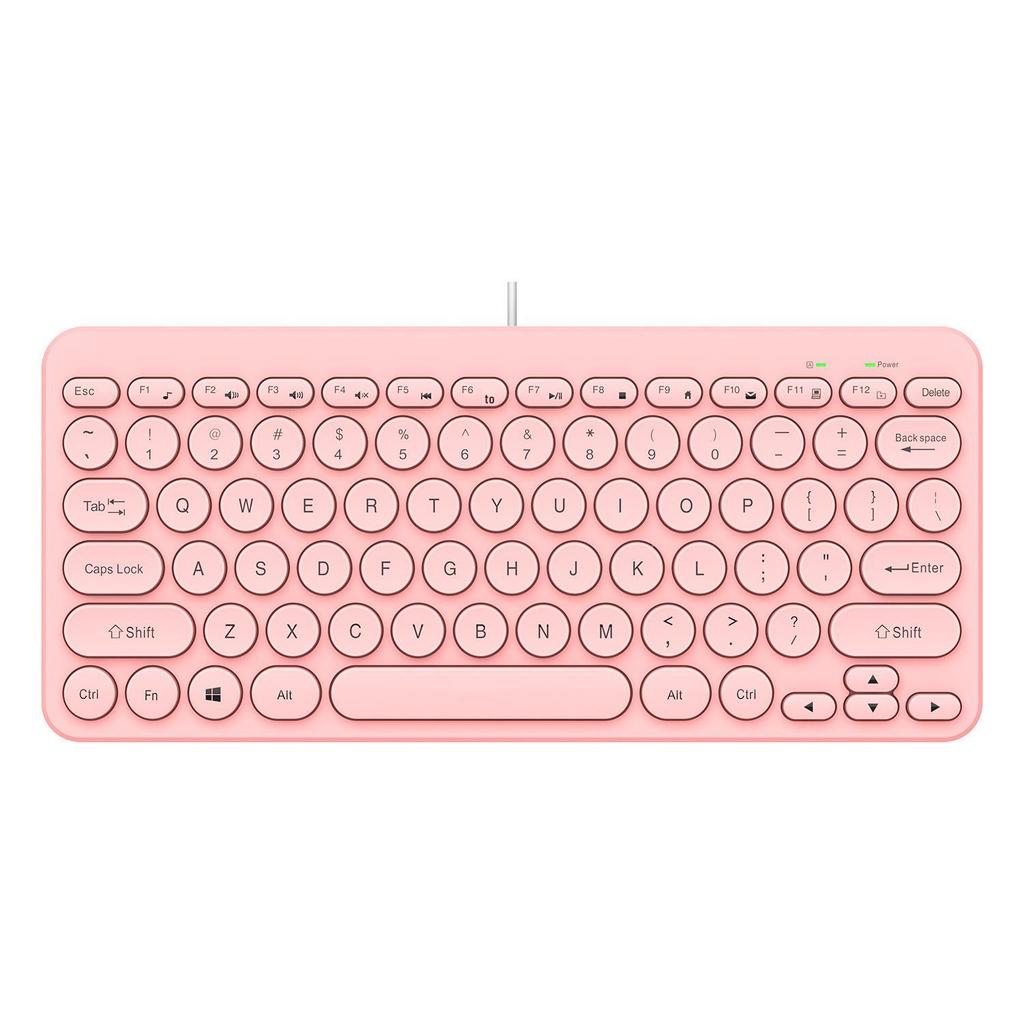 Wired Mini USB Chocolate Keyboard with Silent Keys and LOGO