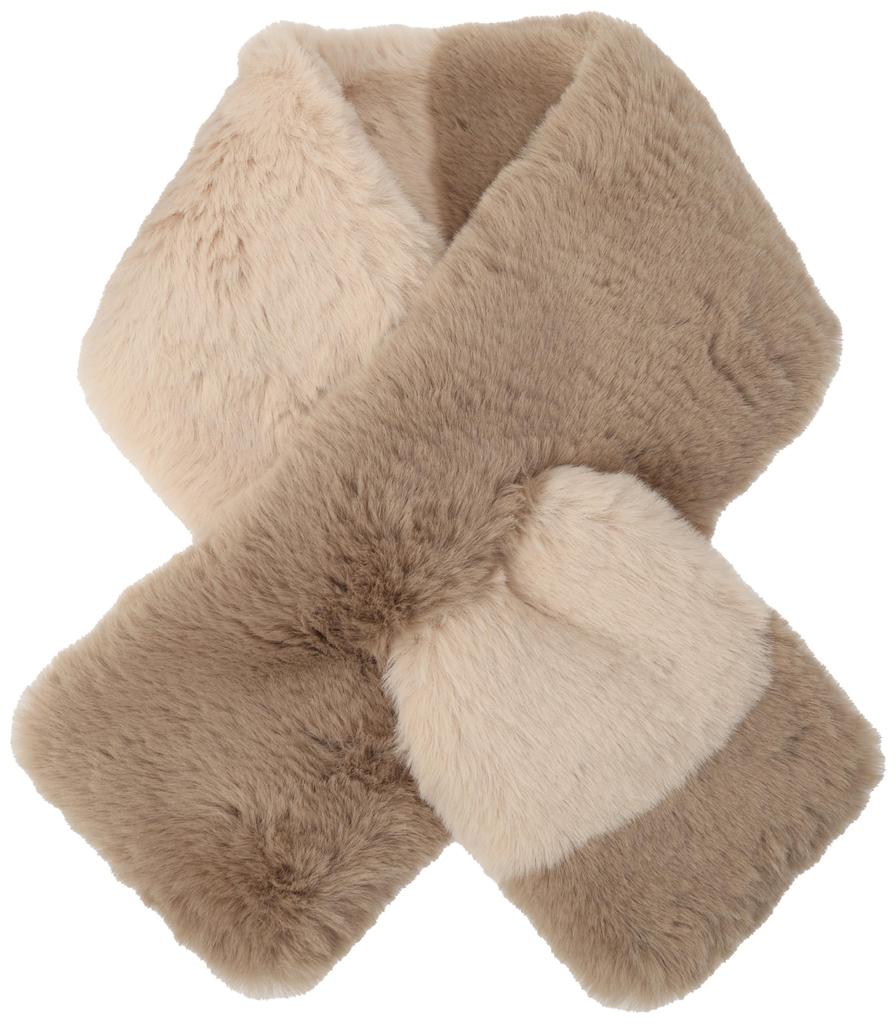 Moonbat Faux Fur Cold Women's Scarf, Soft, Washable, Protection, Two-Tone, 24-906-76178 21-00