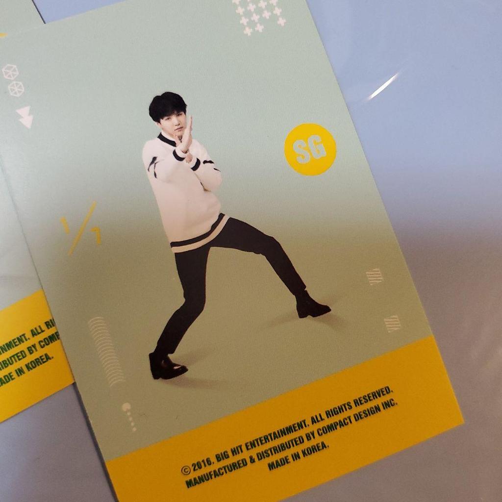 [USED] BTS Rare 3rd Muster 2016 Player Card Trading Card