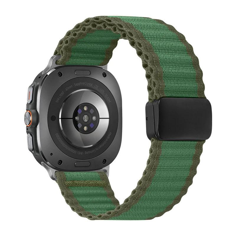 Sports Trail Loop Bands For Samsung Galaxy Watch Ultra Strap 47mm Accessories Nylon Magnetic Bracelet Galaxy Watch 7 Ultra 47 Mm