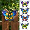Outdoor Garden Decor Metal Butterfly Wall for Yard Patio, Large Iron Ornaments Hanging Art Sculpture, Fence Farmhouse