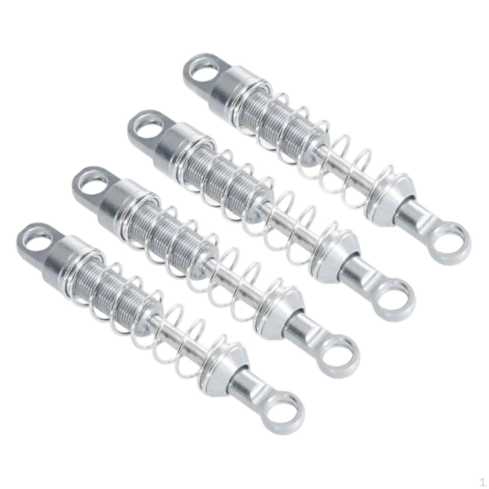 

4 Metal RC Car Shock Absorbers for 1/12 Scale MN78 Model Trucks чорний