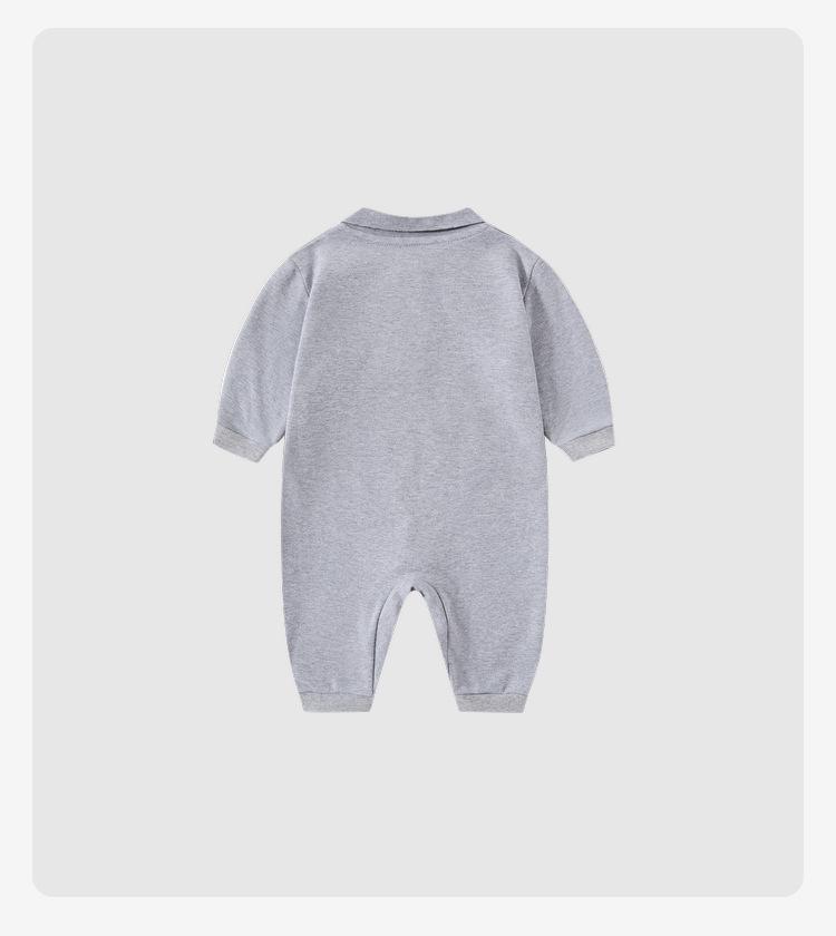 Autumn Fashion Baby Boy Romper Polo Shirt - Toddler Gentleman Style Outerwear