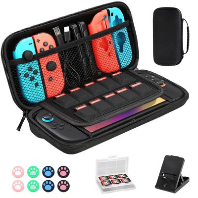 In Compatible with Switch EVA Hard Compatible with Organic EL Storage Large 10 Game Card Essential for Black [New 2020] 2, Shell, Switch/Switch