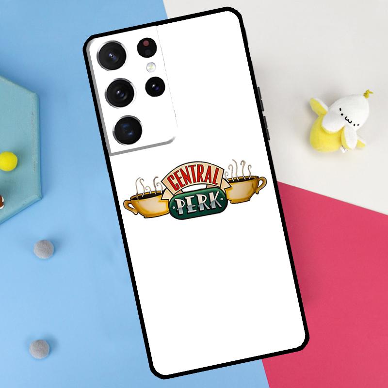 Central Perk Friends Back Case For Samsung Galaxy S26 S25 S24 S21 S22 S20 Ultra S10 Plus S23 FE S25 FE Soft Cover