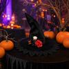 Large Ruffled Witch Hat for Halloween Costume Party