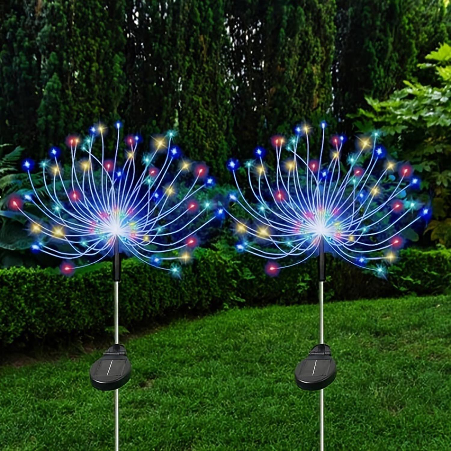 

Outdoor Solar Lights Firework,60/90/120/180 LEDs Waterproof Solar Lights for Outside Garden Yard Pathway Fence 0-5W