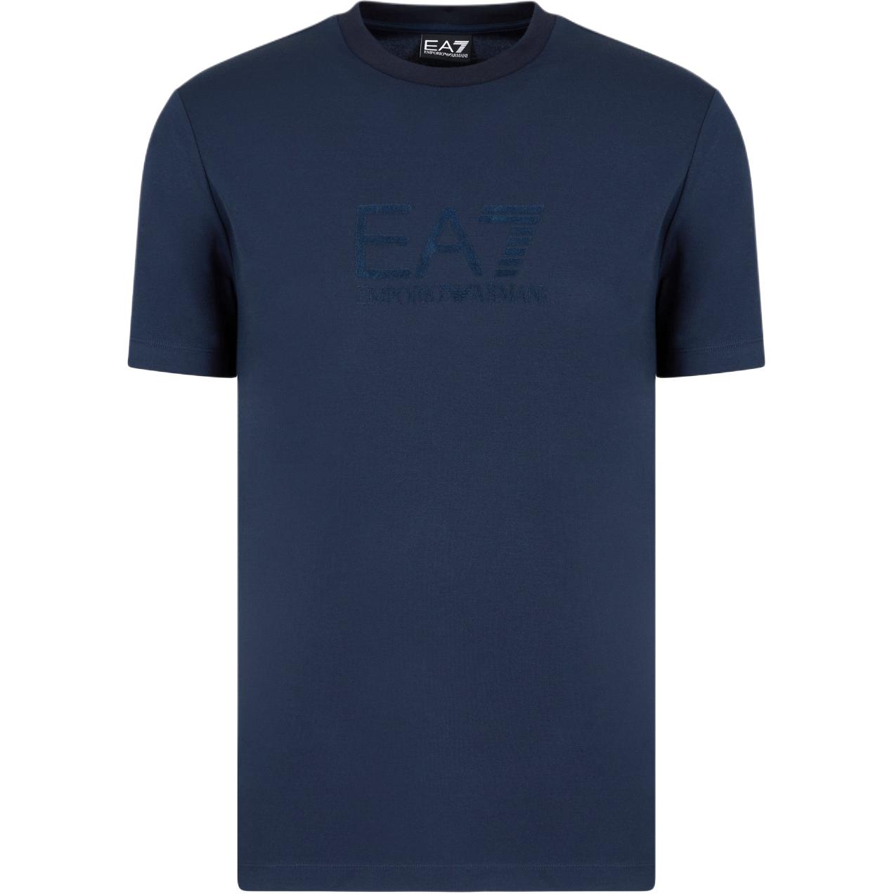 

Emporio Armani Ea7 Solid Color Round Neck Letter Short Sleeve T-Shirt Men tops Navy-Blue 7M000092AF13870UB102 S