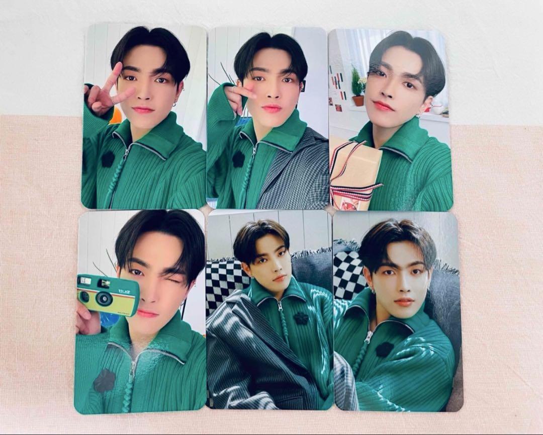 

[ИСПОЛЬЗОВАННЫЙ] ATEEZ everline atiny room коллекционная карточка Hongjoong 6 штук