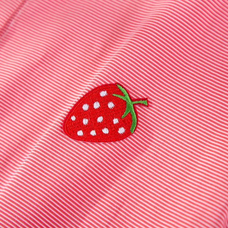 Womens Cotton Pajamas Set Long Sleeve Button Front Round Neck Soft Loungewear Pink Blue Strawberry Fall Winter