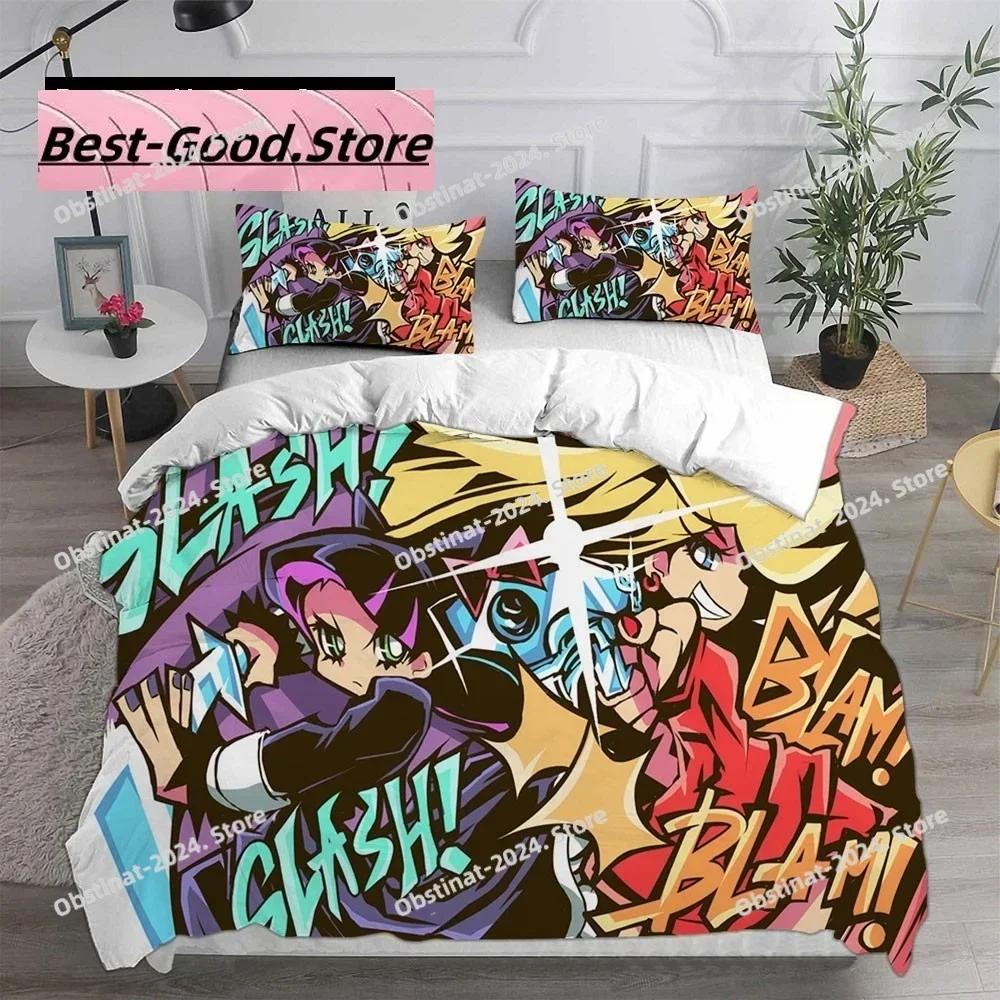 Cartoon Panty & Stocking with Garterbelt Bedding Set Single Twin Full Queen King Size Bed Set Adult Kid Bedroom Duvet Cover Sets