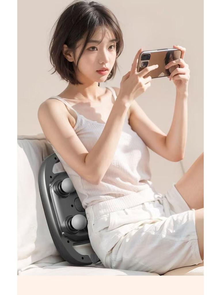 12-Kopf LCD Tiefengewebsmassagegerät - Mehrstufige Vibration für Taille und Rücken