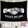 1pc Tapestry Handshake with Snake Warning: Trust No One