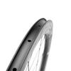 SUPERTEAM Carbon Clincher Wheels 700C Disc Brake Bike Wheel Set and Center Lock Thru Axle 50C-25 (White Red, 12100-12142)