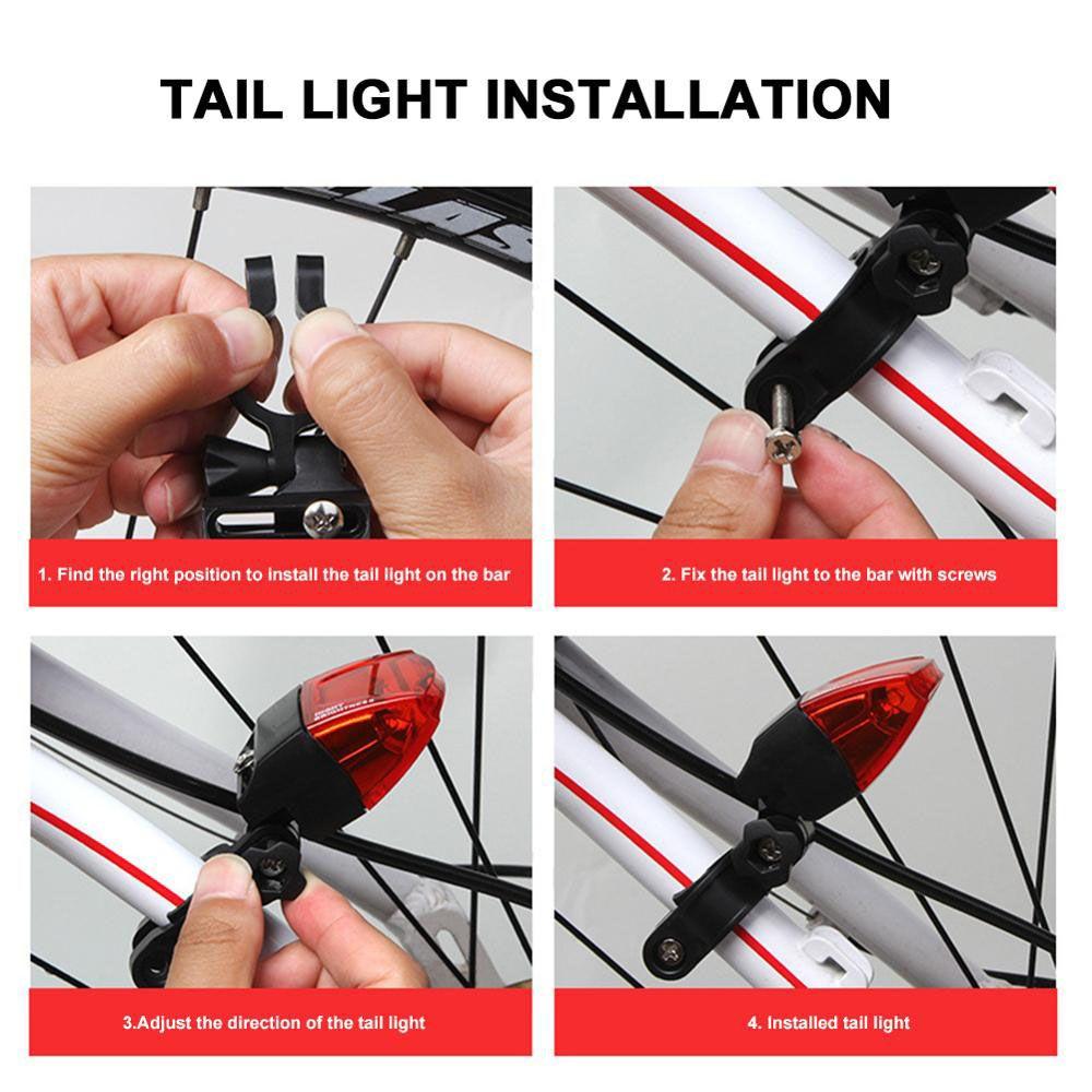 Induction Bike Seatpost Taillights Bicycle Lights Taillights Bike Rear Light Safety Warning Lamp