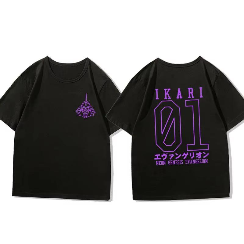 Eva T Shirt Men's Two-dimensional Asuka Lingpoli Short-sleeved Animation Peripheral Half-sleeved Clothes