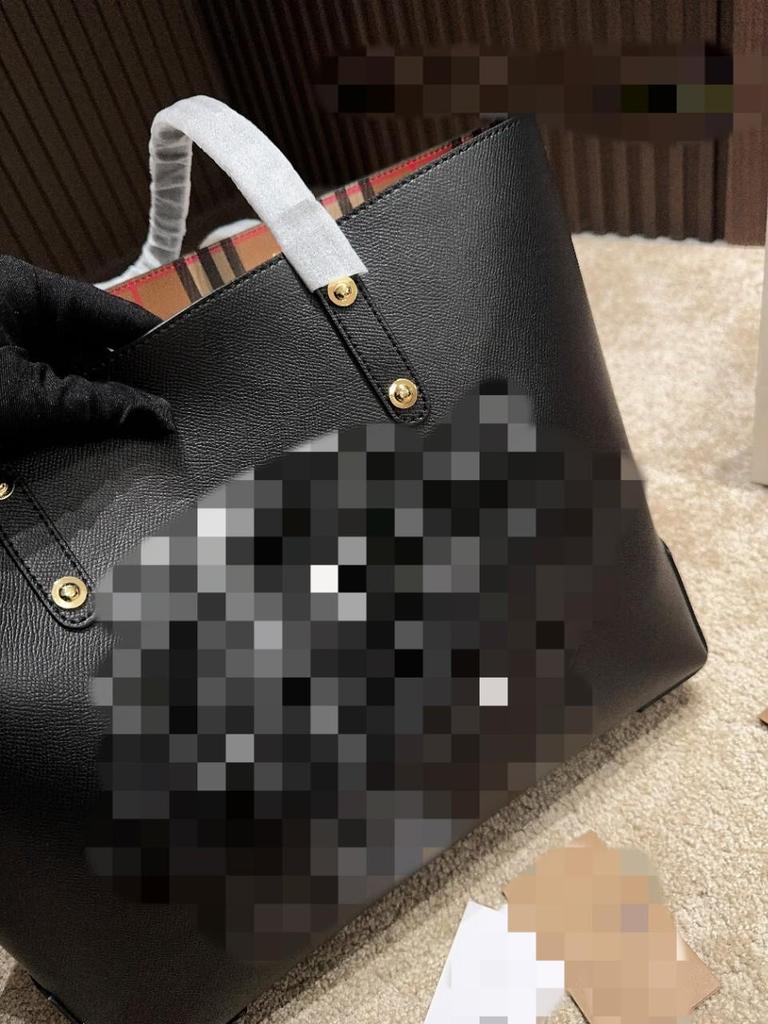 Embossed Cowhide Vintage Plaid Large Tote Bag for Women - Free Shipping