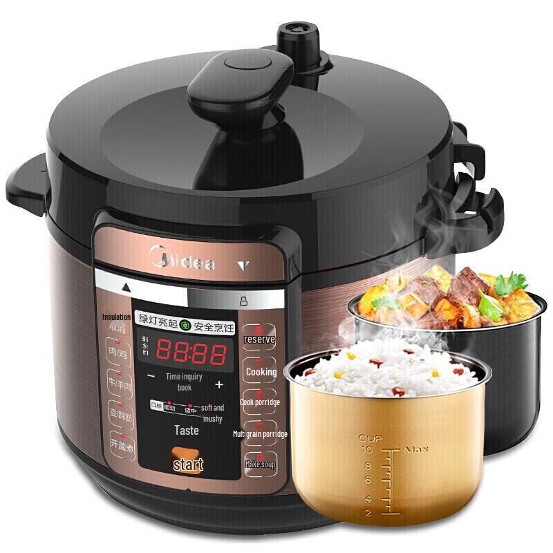 Midea MY-CS6018P 6L Smart Electric Pressure Cooker CN plug (adapter included)